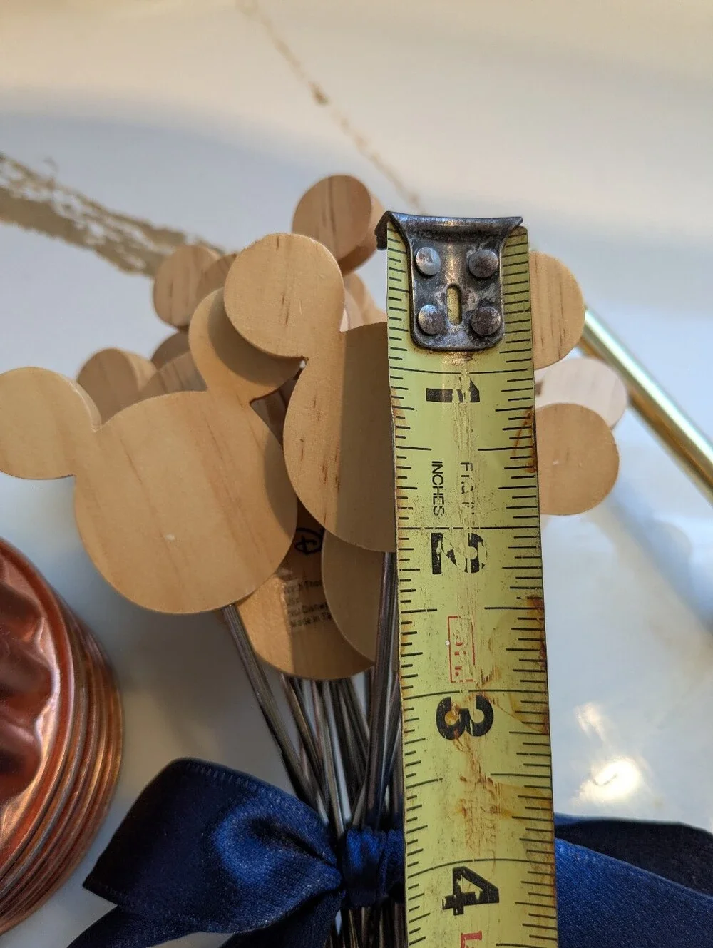 Wooden Mickey Mouse Mouse Disney   Fondue Skewers- Set Of 13